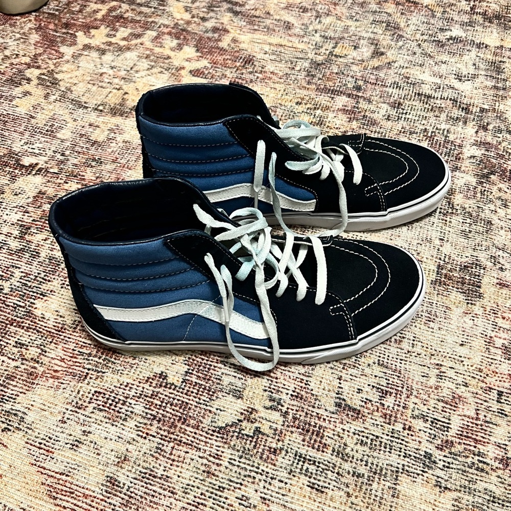 Vans High-Top Sneakers - Black and Blue